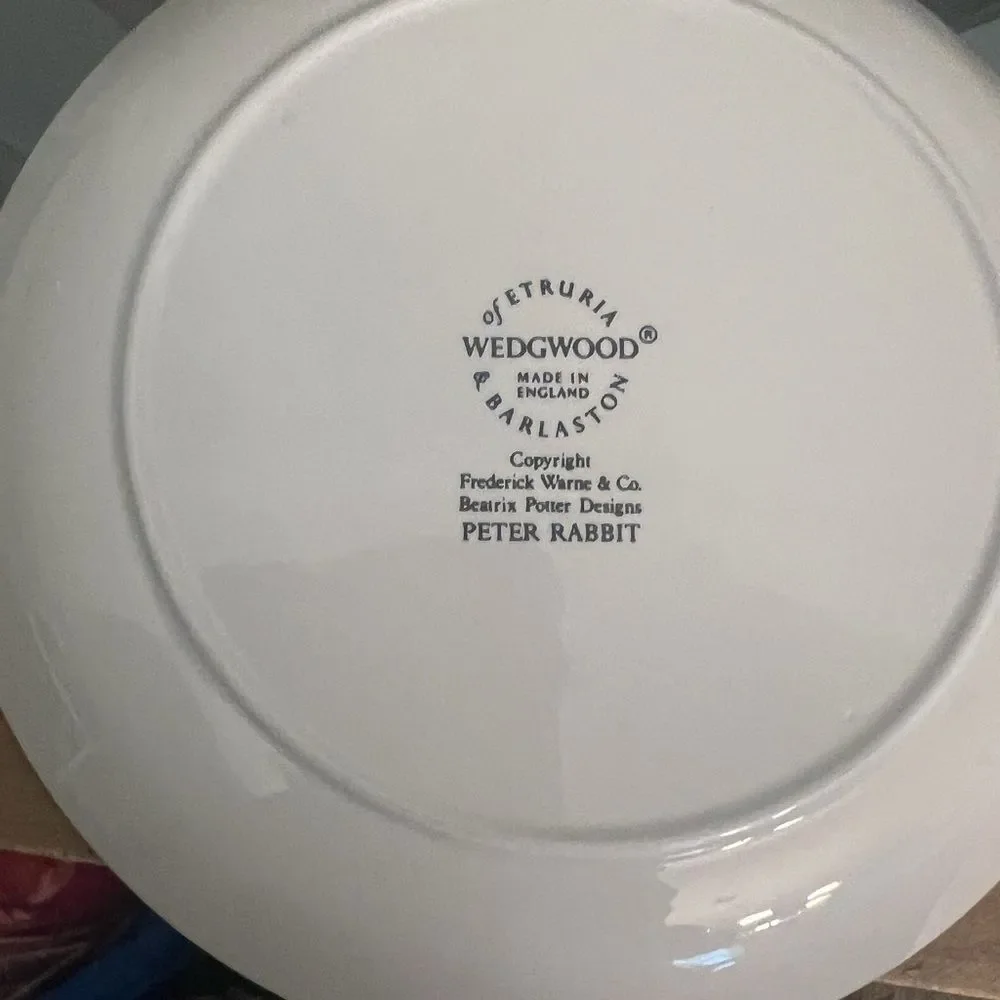 Wedgewood Beatrix Potter Peter Rabbit set of two Themed Ceramic Plates. Vintage